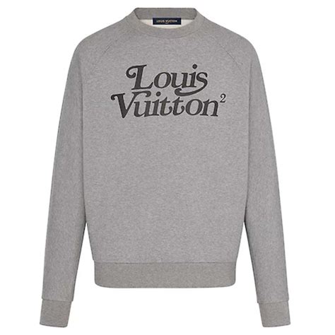 louis vuitton grey metallic red hole sweater|louis vuitton sweatshirts for men.